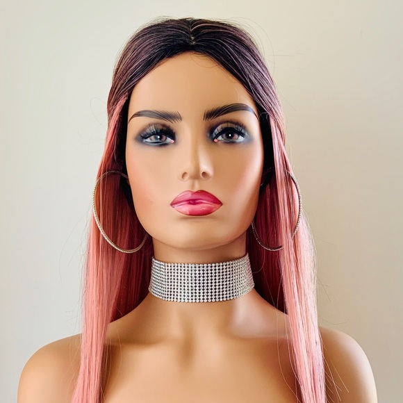 Gorgeous Effortless Style Ombre Pink Wig for Daily Wear - Picture 10 of 16